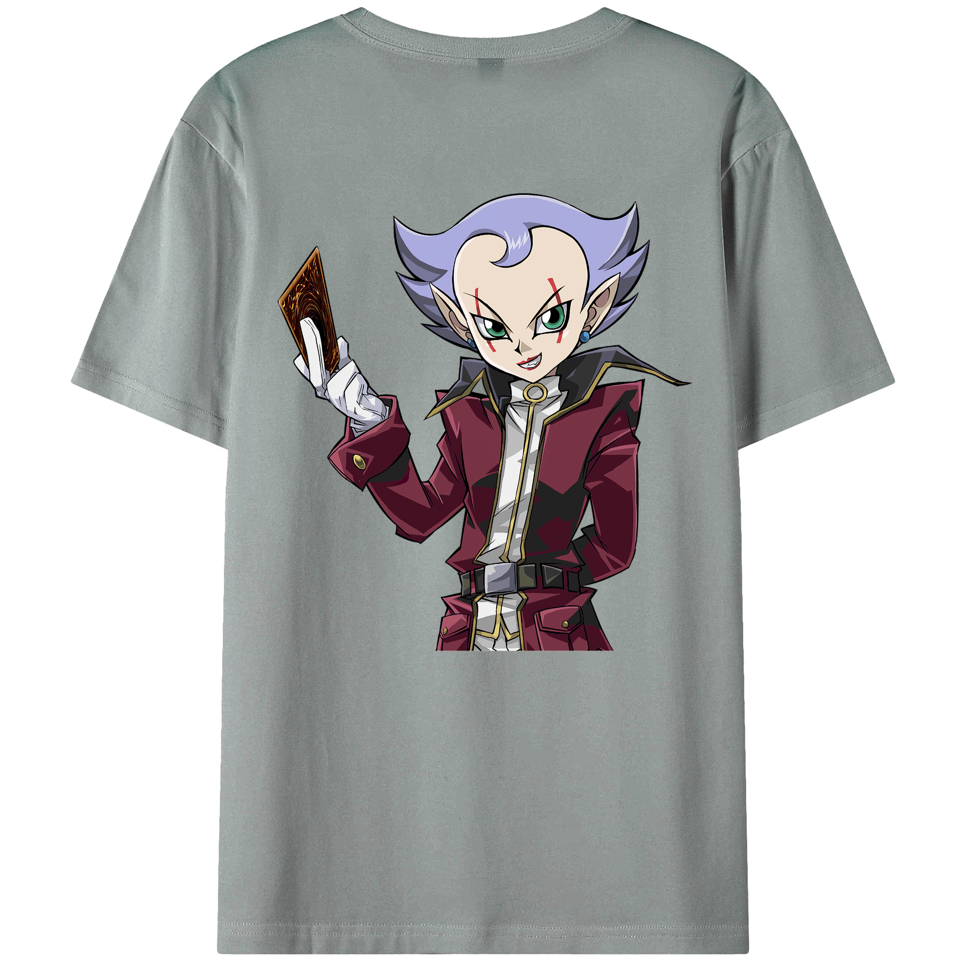 （画像用） 遊☆戯☆王 Yu-Gi-Oh! 綿100％ メンズ半袖Tシャツ（バックプリント） 通気性